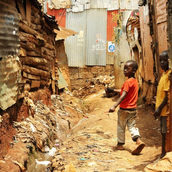 Keňa, Nairoby, slum Kibera